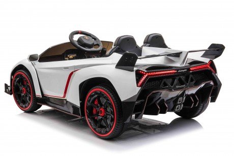Elektrische Kinderauto - Lamborghini Veneo - Tweepersoons - Wit