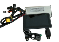 Opvoerpakket 50 km/h - Qmwheel V20 / S20 - Rode motorkabel - H6C Display en Achterlicht met 2 stekkers + Trapsensor