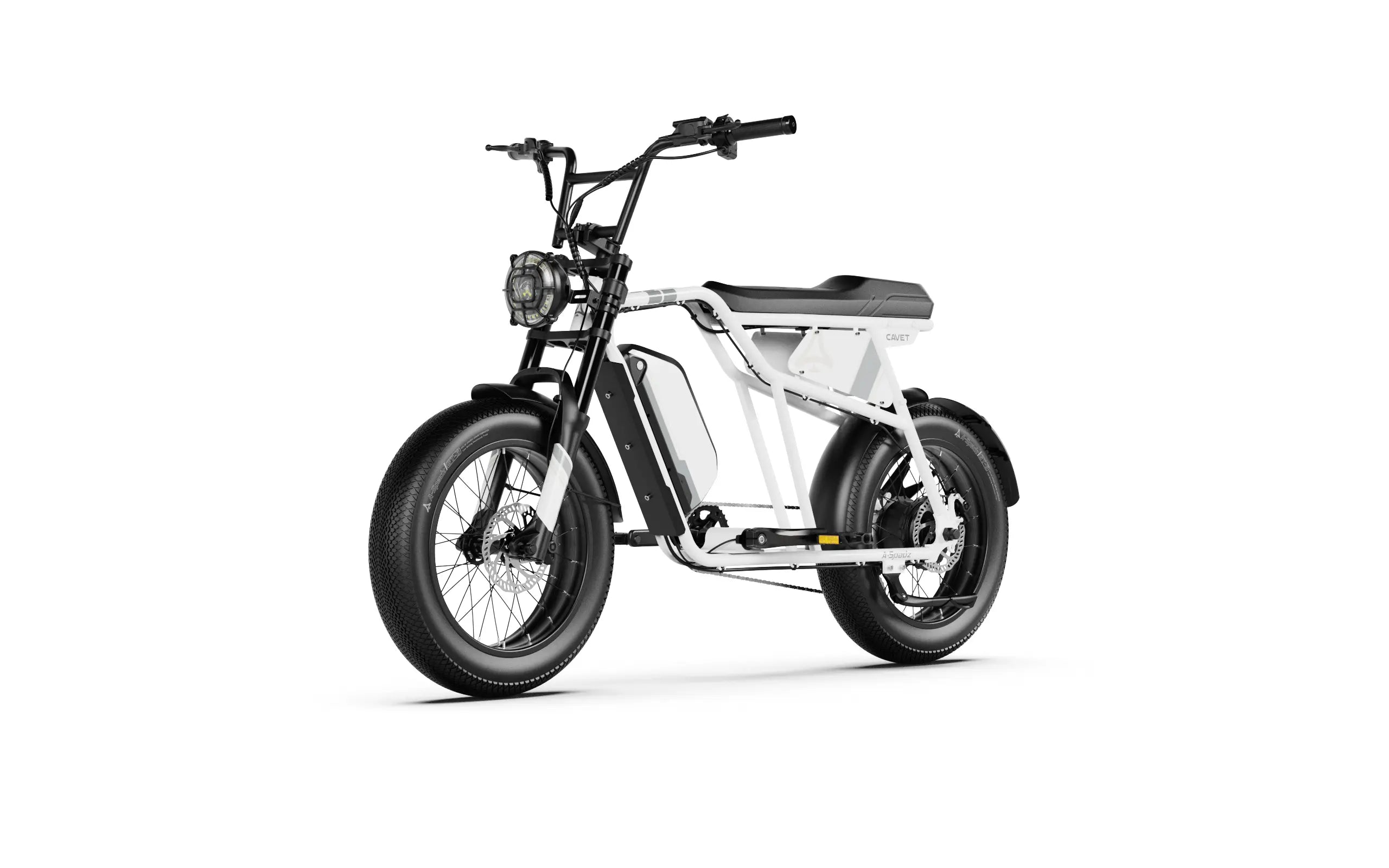 A-spadz Fatbike - Cavet Air - Hydraulische remmen - Cloud White - Dailyride