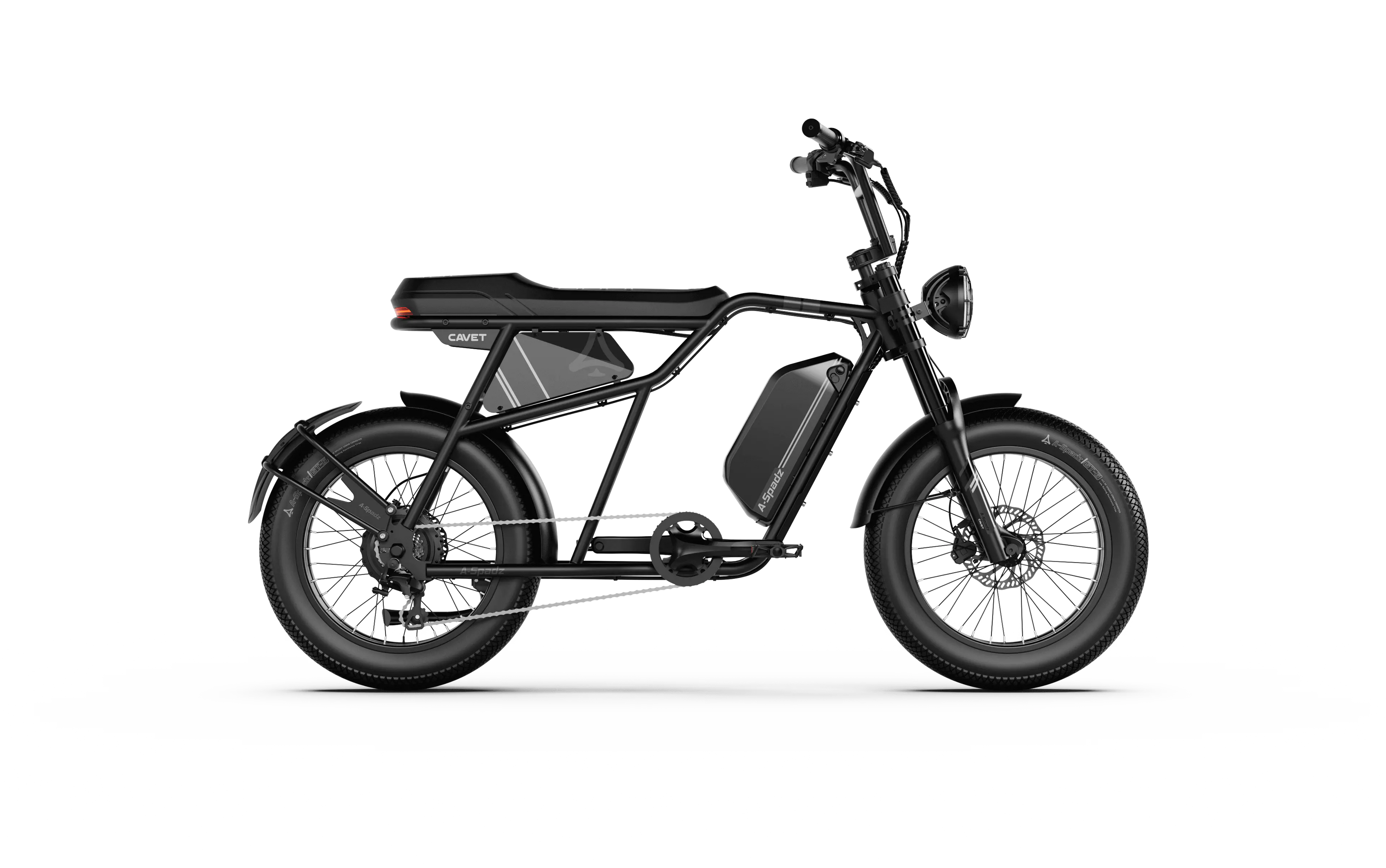 A-spadz Fatbike - Cavet Air - Hydraulische remmen - Zwart - Dailyride