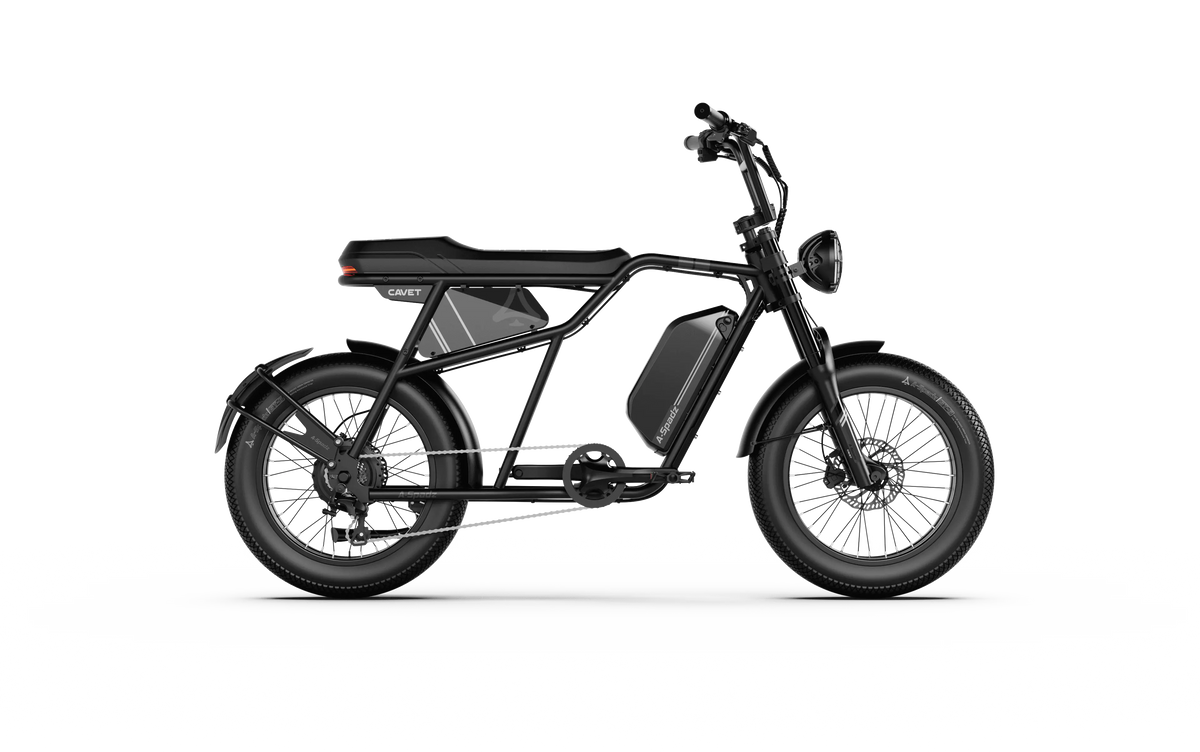 A-spadz Fatbike - Cavet Air - Hydraulische remmen - Zwart - Dailyride