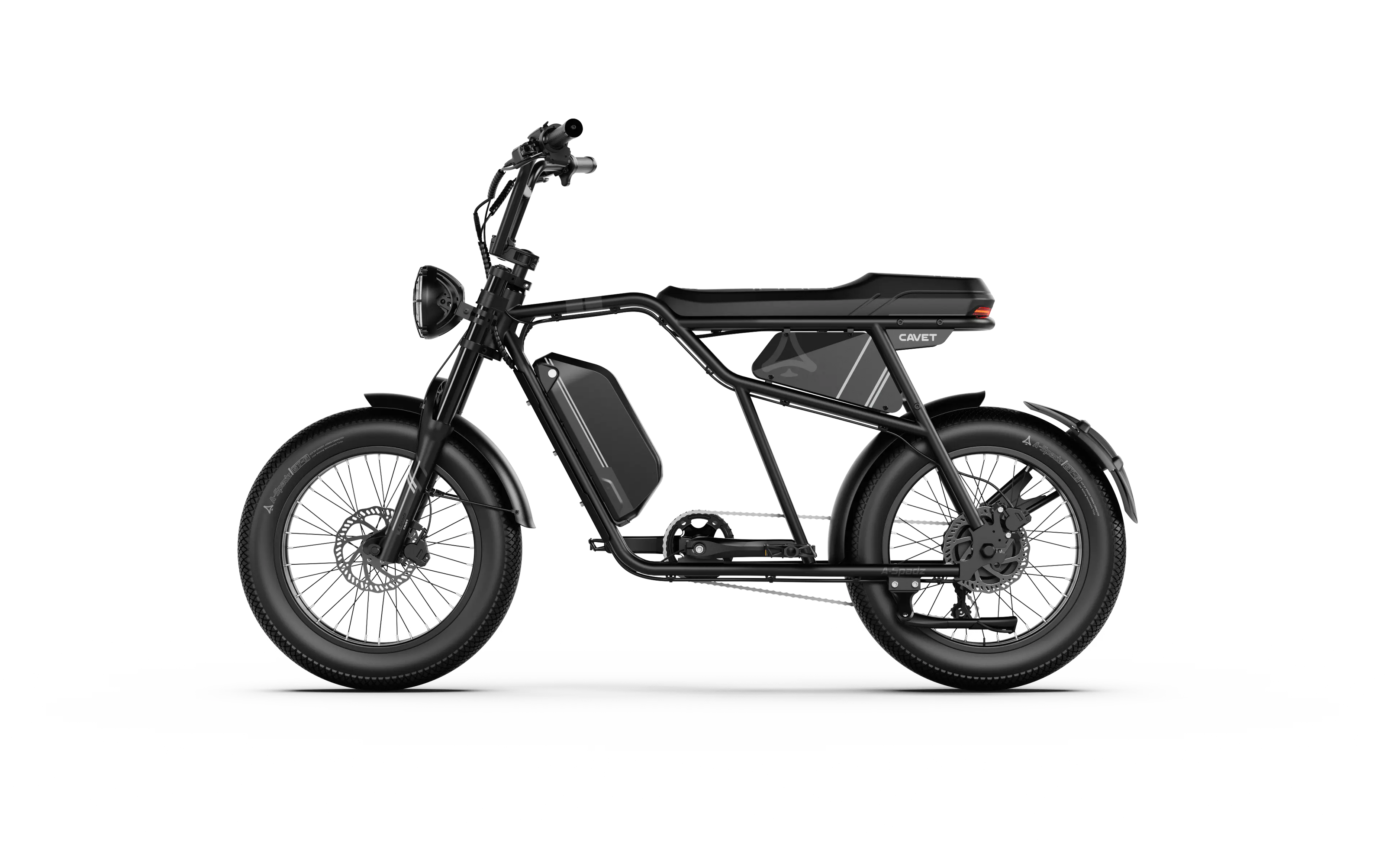 A-spadz Fatbike - Cavet Air - Hydraulische remmen - Zwart - Dailyride