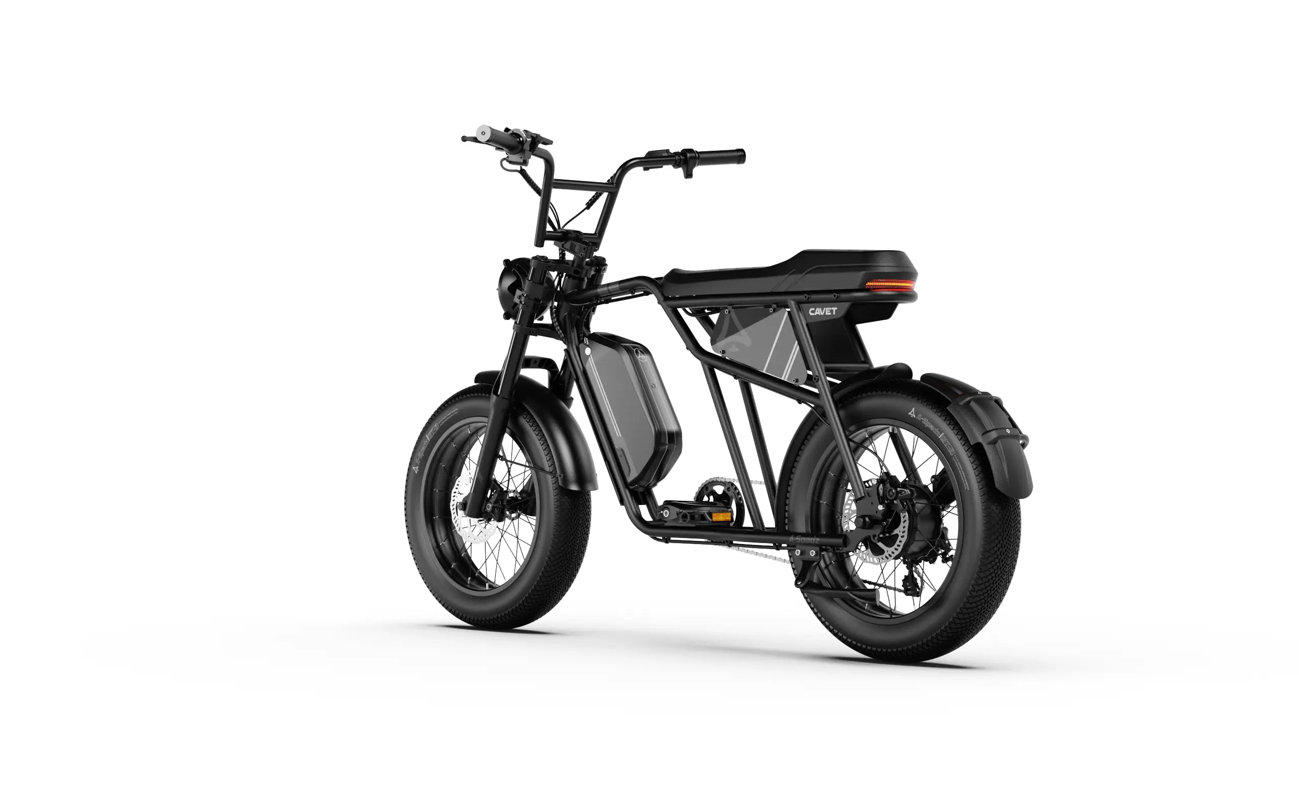 A-spadz Fatbike - Cavet Air - Hydraulische remmen - Zwart - Dailyride