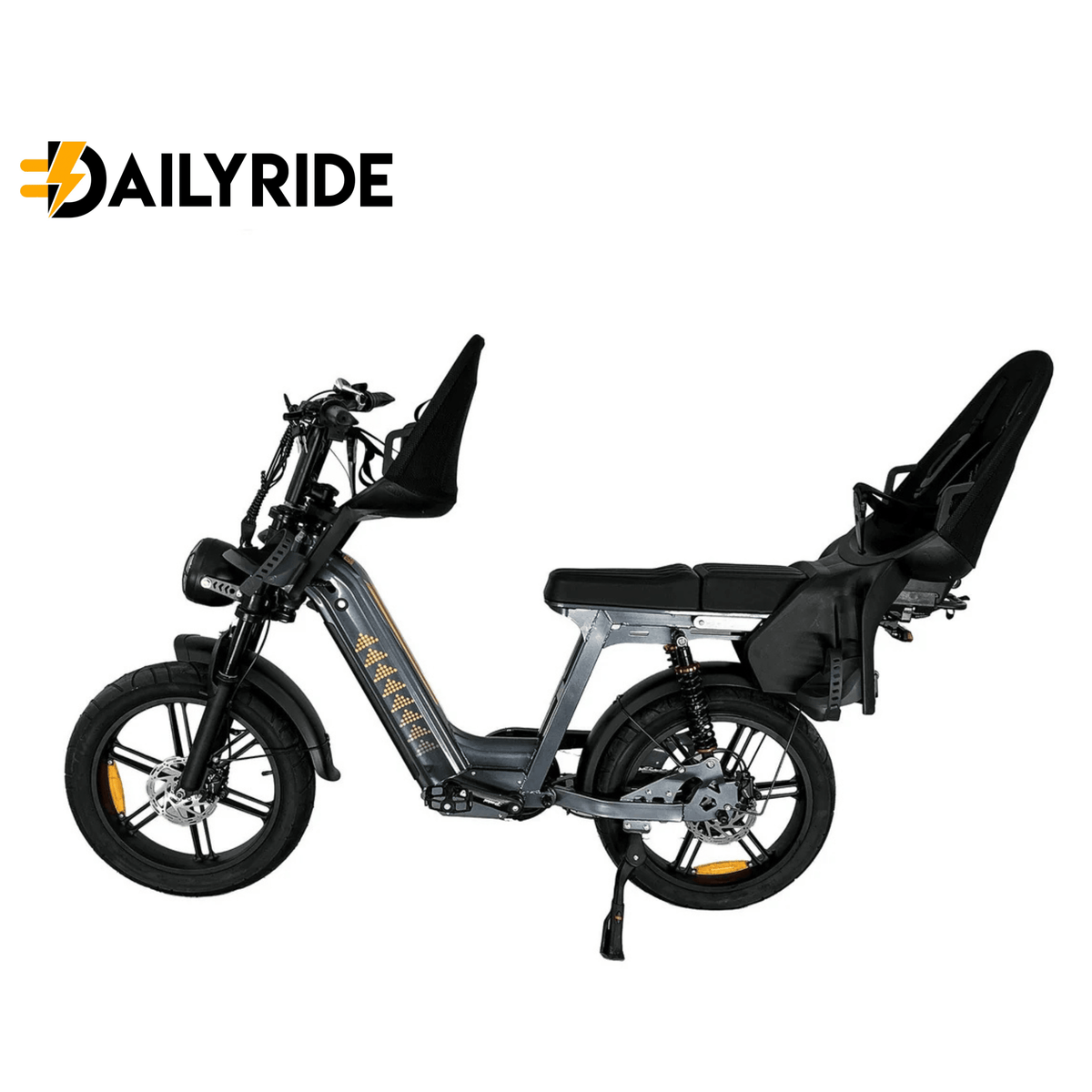 D50 Family Bike met voor en achterzitje