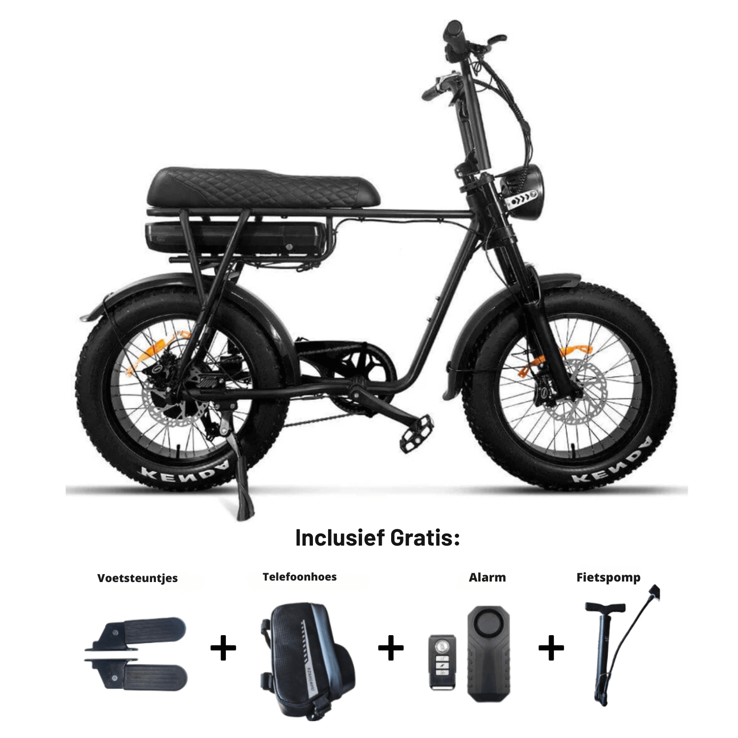 EB4 Fatbike - Zwart Off-Road