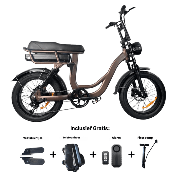 EB8 Fatbike - Donkere Koffie