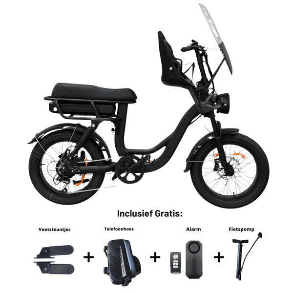 EB8 fatbike | Zwart | Family bike