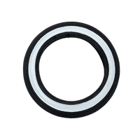 Fatbike buitenband zwart/wit 20 x 4"