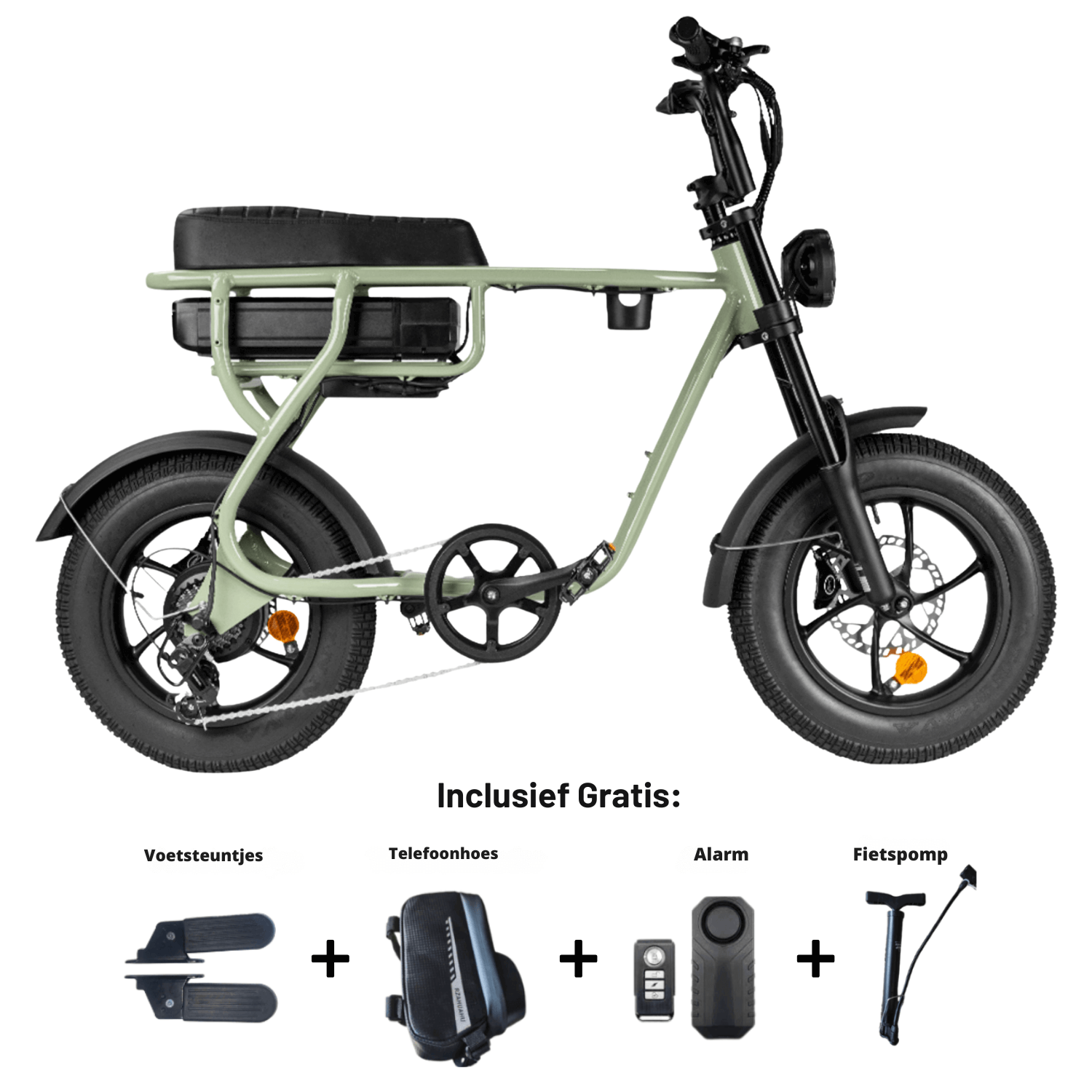 Kinderfatbike EB16 | Light green