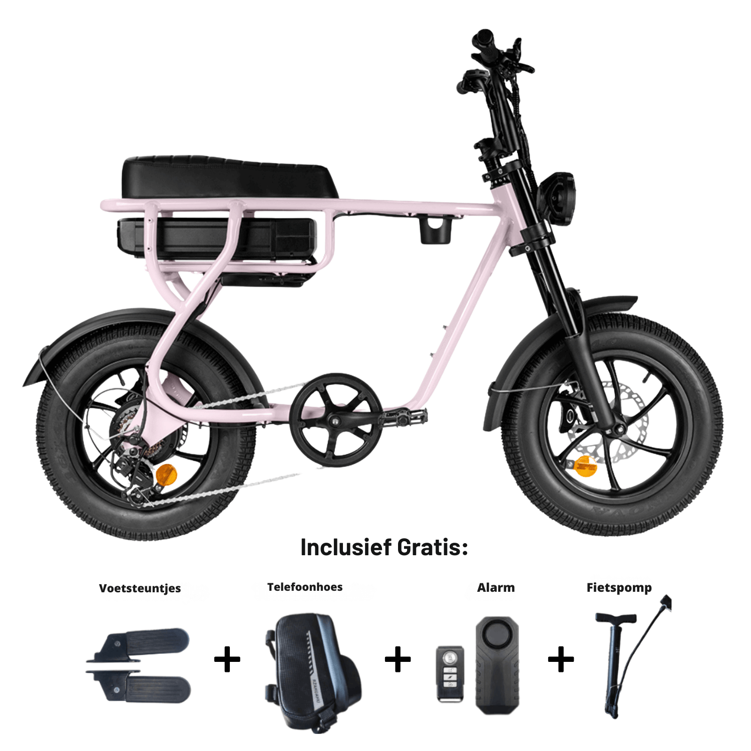 Kinderfatbike EB16 | Roze