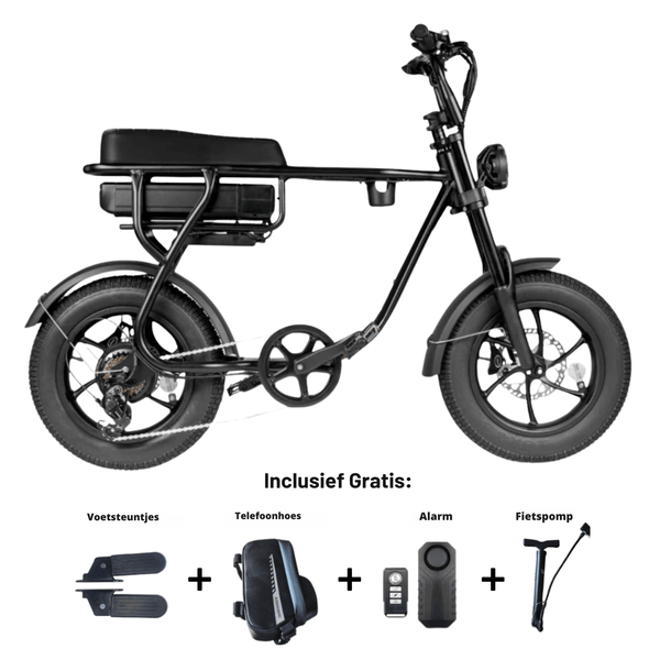 Kinderfatbike EB16 | Zwart