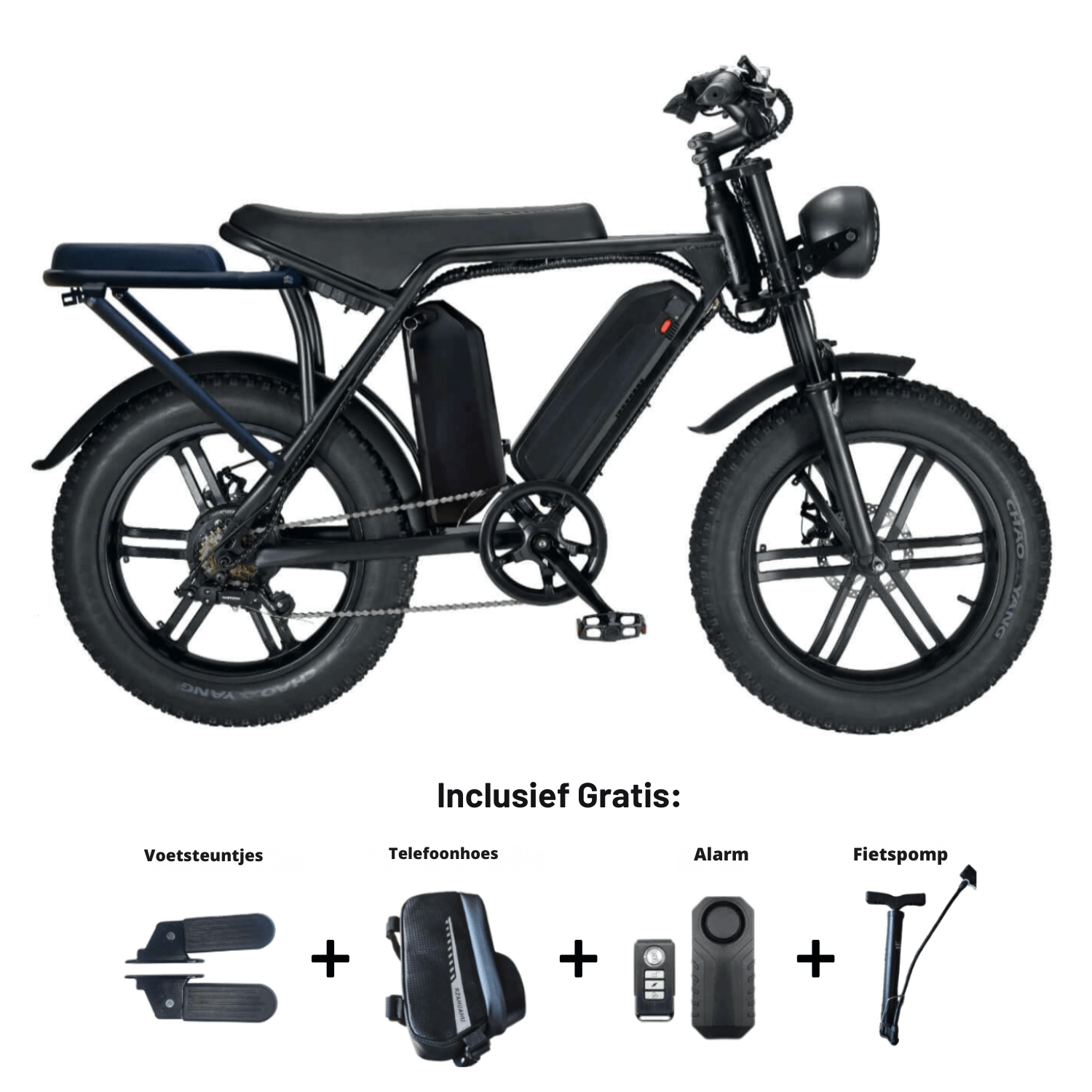 SENQI Racefiets Dubbele Handgreep Remhendel Voor C-rem En V-rem - Zwart