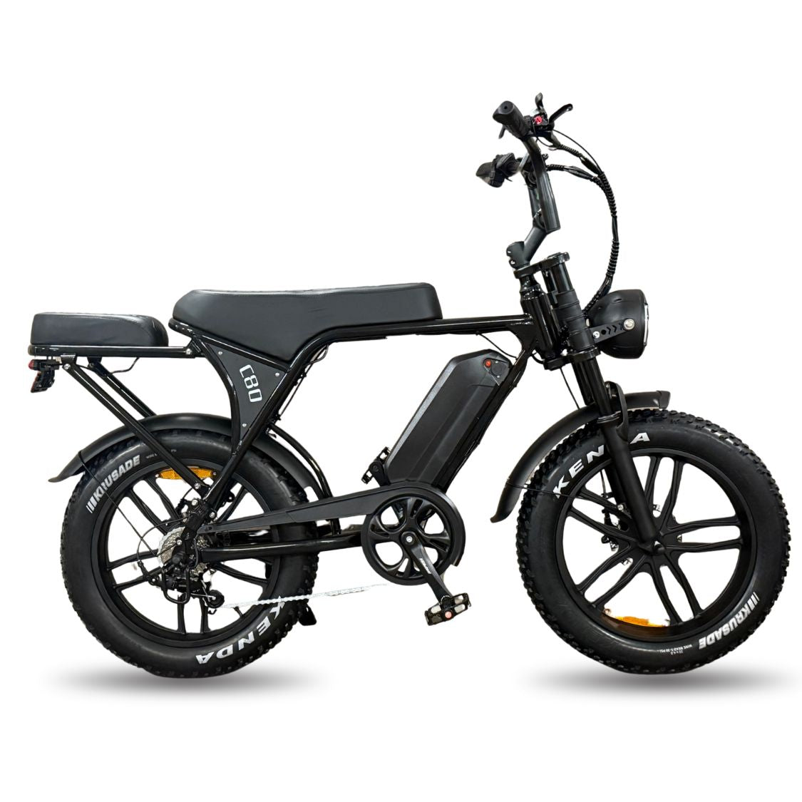 Ouxi C80 - Fatbike - Hydraulische Remmen - Shiny Black