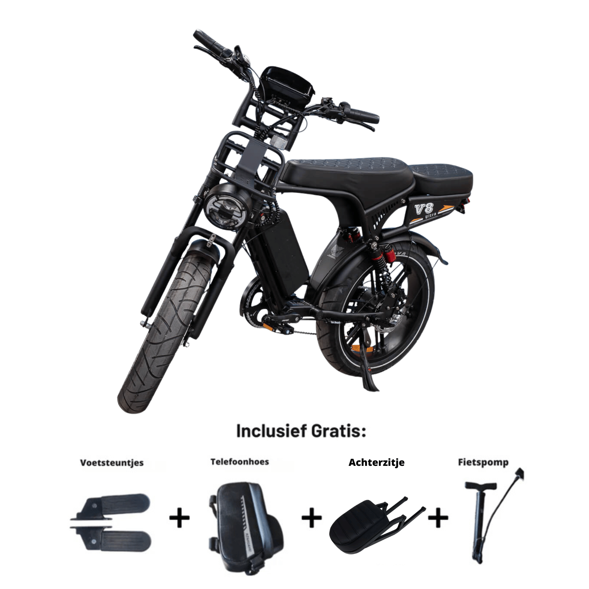 OUXI V8 Ultra Zwart Combideal - Nieuwste 2026 Model