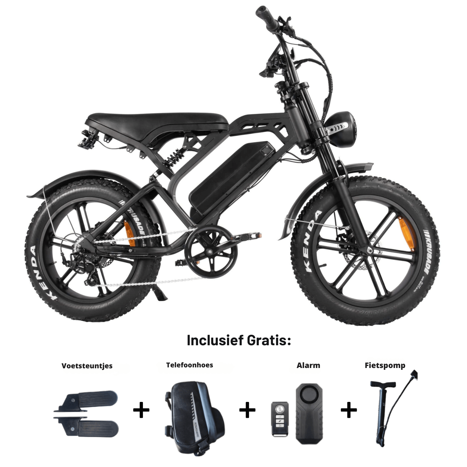 V20 | Zwart | hydraulische remmen.