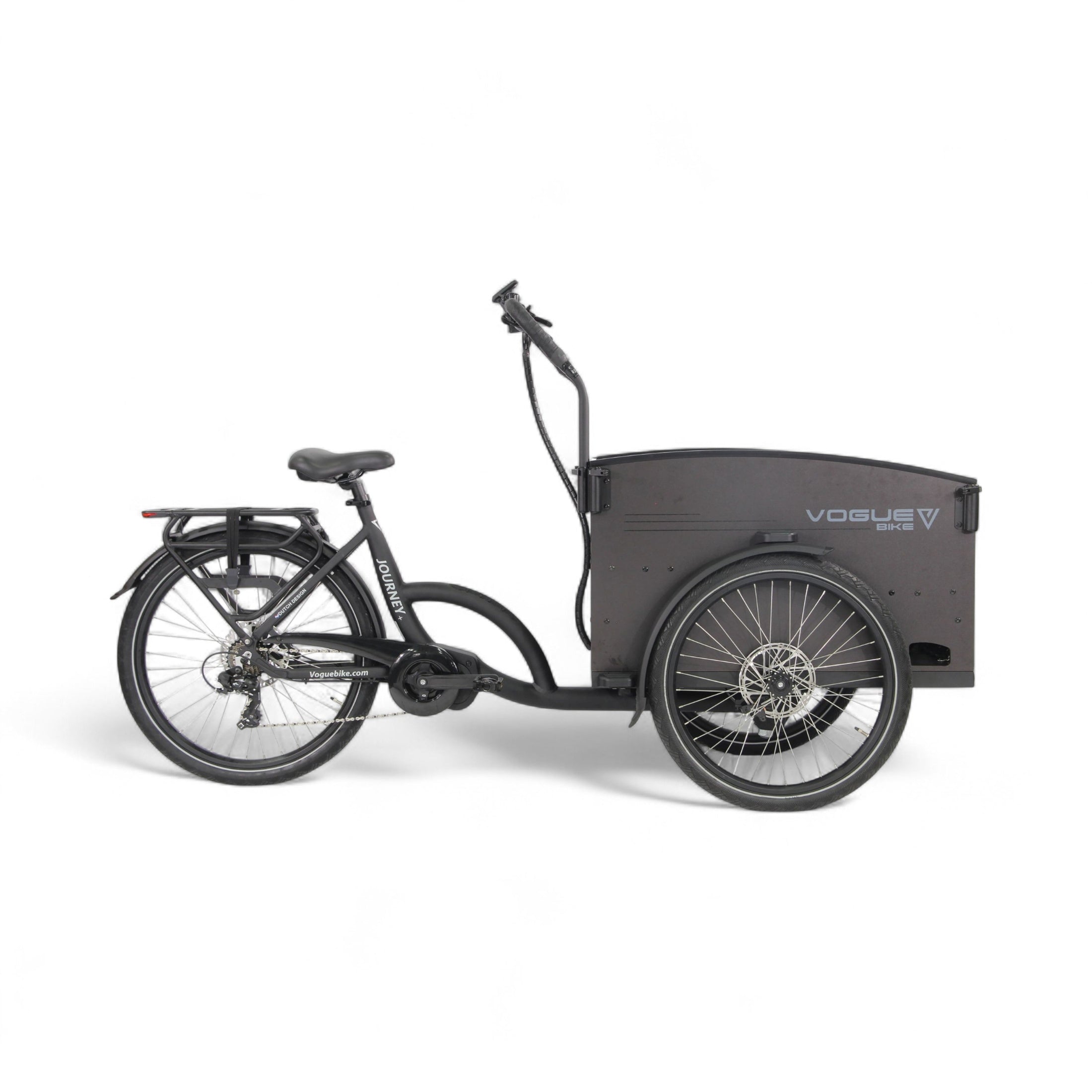 Vogue Journey Plus - Mat Zwart - Elektrische bakfiets