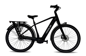 Vogue Prestige – Heren Elektrische Fiets - 28 inch – 53 cm – Motinova Middenmotor 80Nm – V-Snaar Aandrijving – 14,5Ah Accu – Mat Zwart