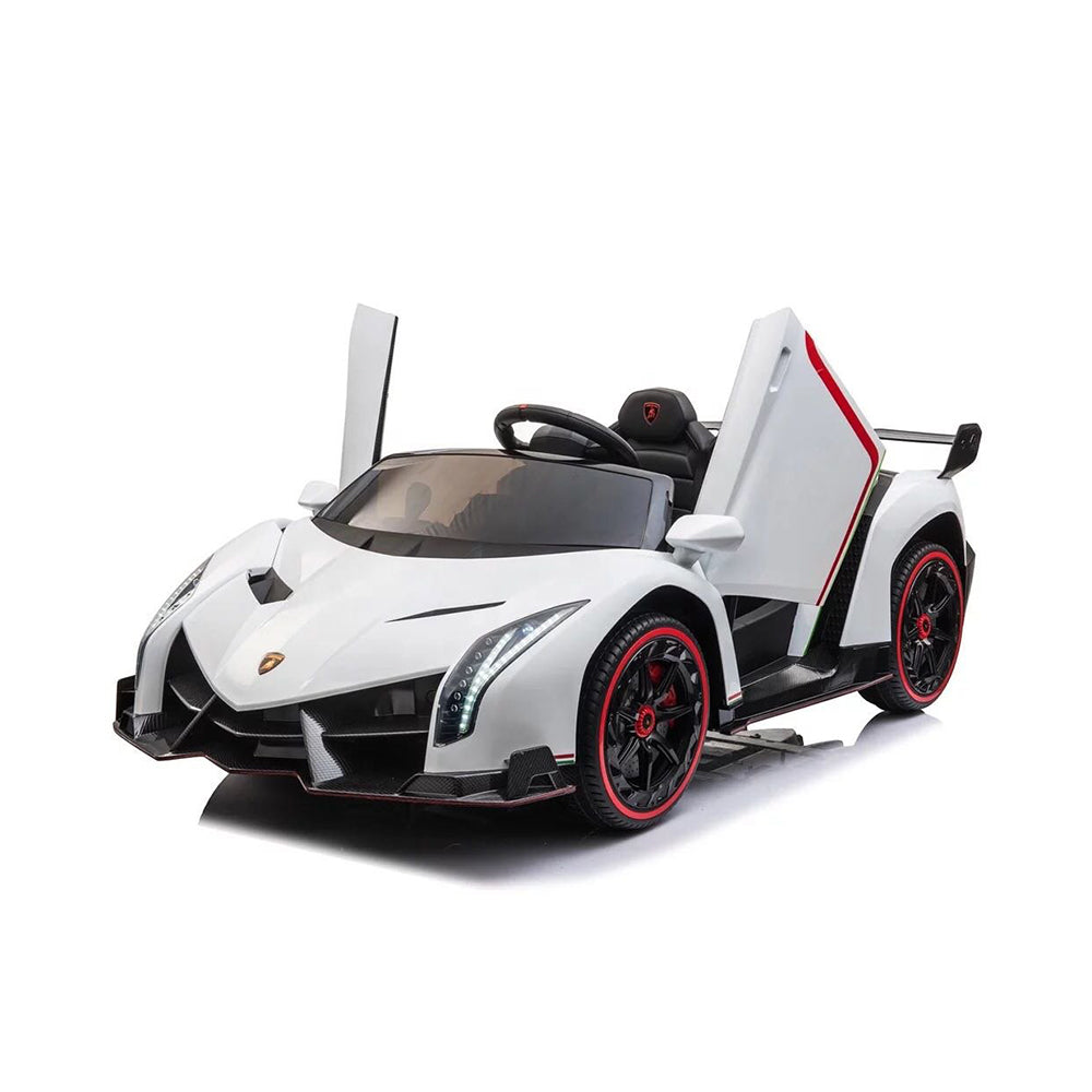 Elektrische Kinderauto - Lamborghini Veneo - Tweepersoons - Wit