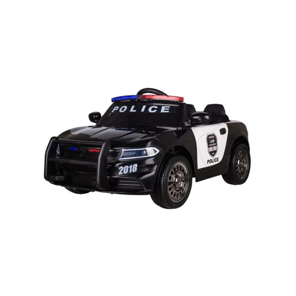 Elektrische Kinderauto - Politie - Zwart