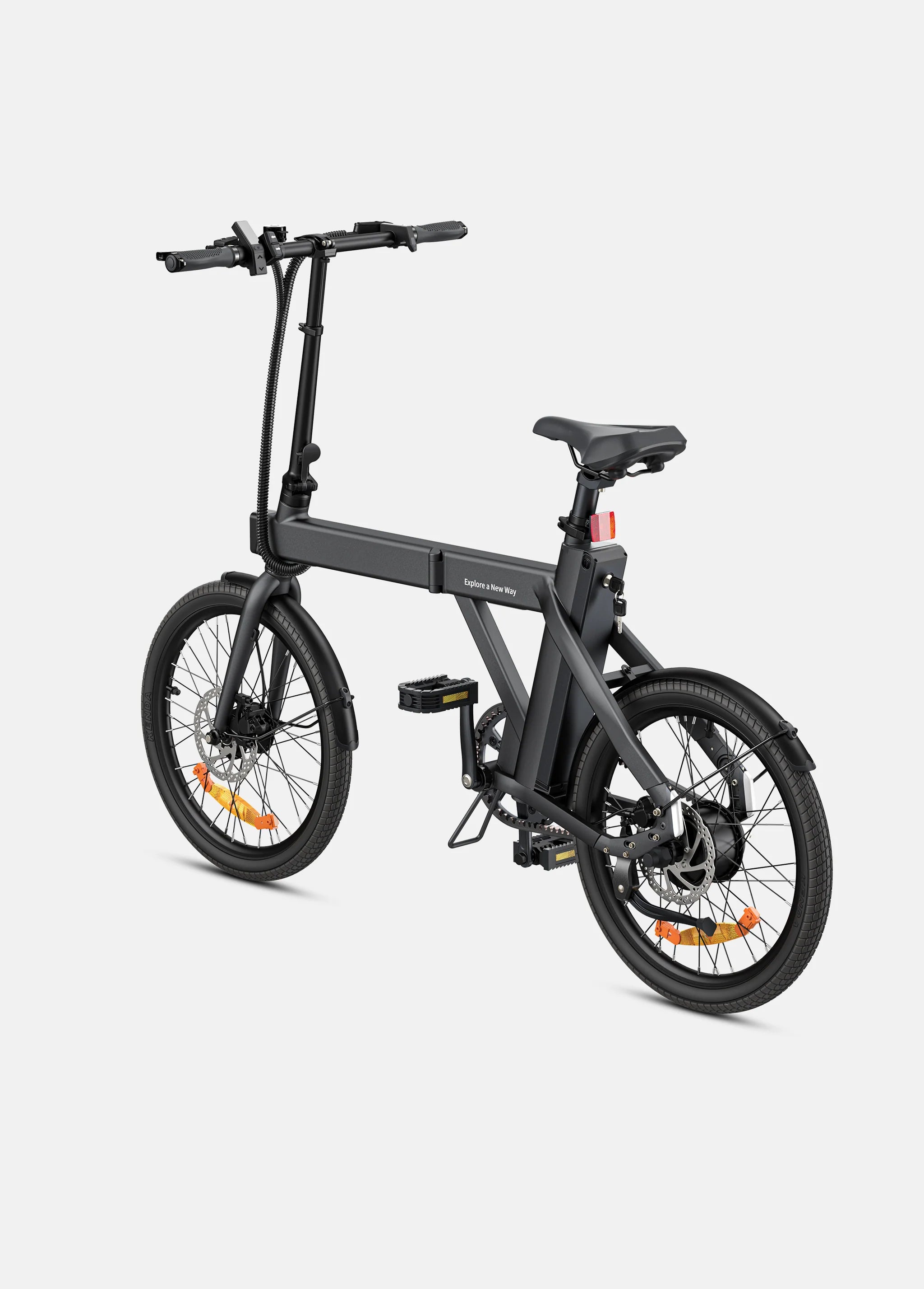 Engwe P20 - Belt drive - folding bike - Black