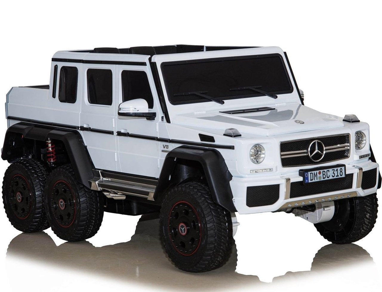 Elektrische Kinderauto - Mercedes Benz G63 AMG 6x6 - Wit