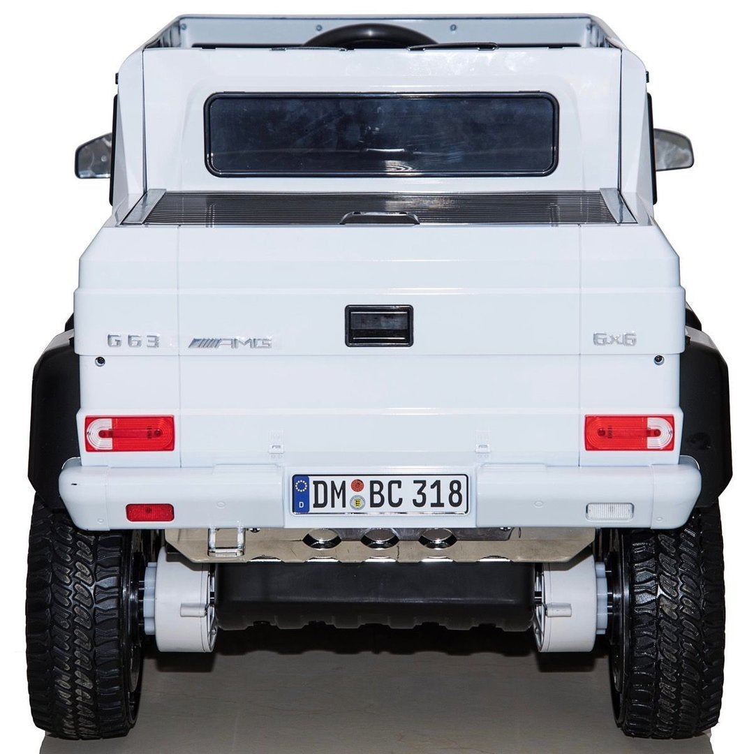 Electric Children's Car - Mercedes Benz G63 AMG 6x6 - White