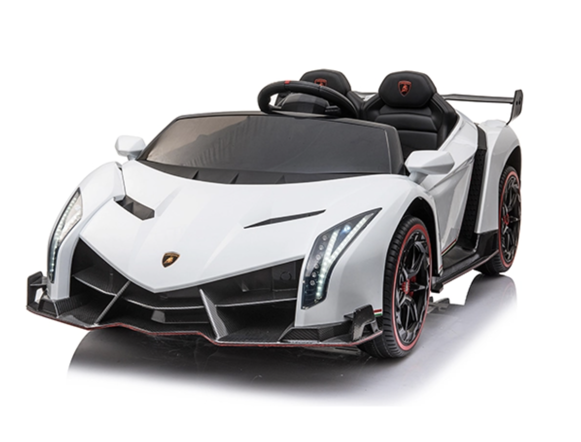 Elektrische Kinderauto - Lamborghini Veneo - Tweepersoons - Wit