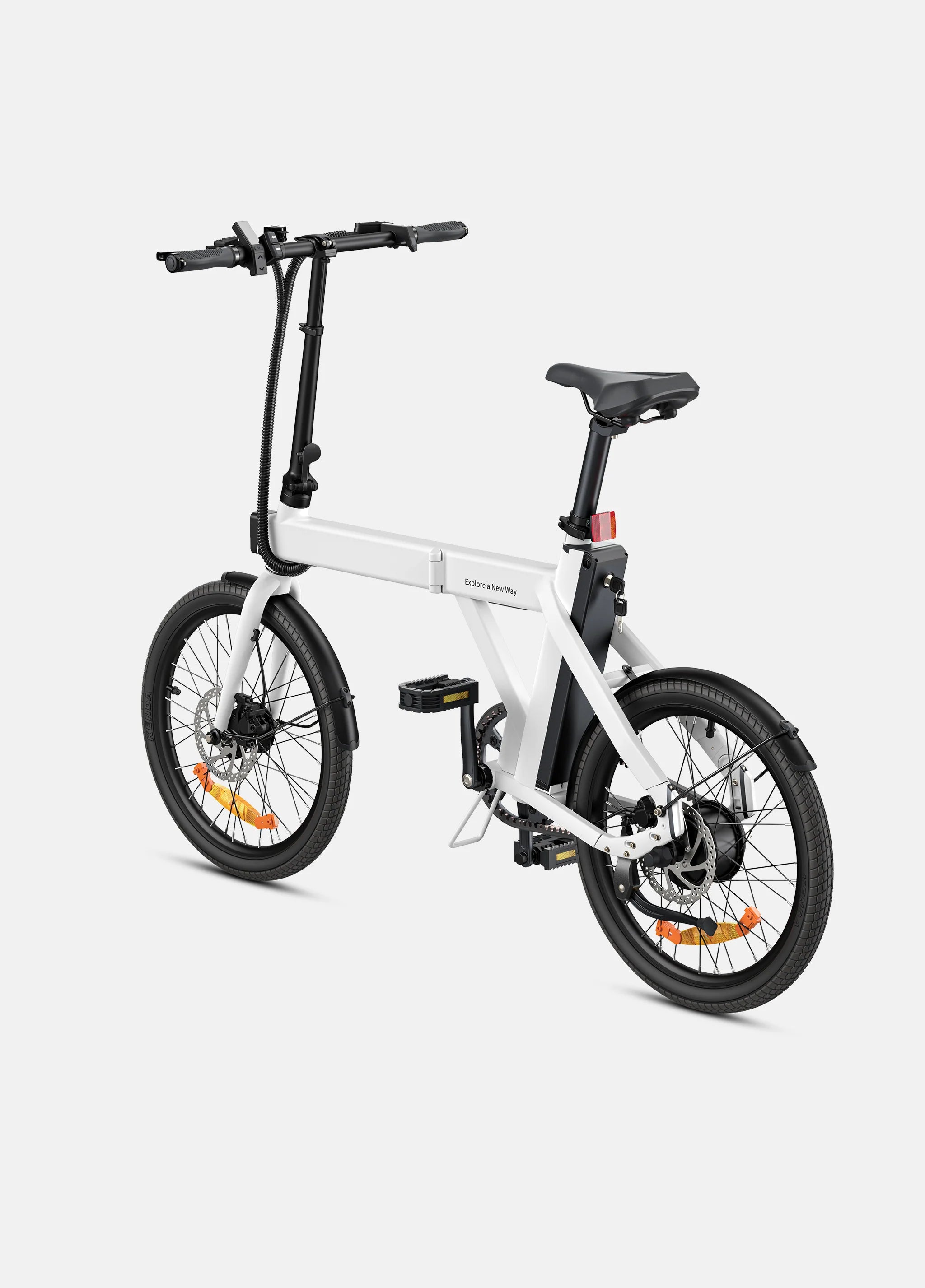 Engwe P20 - Belt drive - folding bike - White