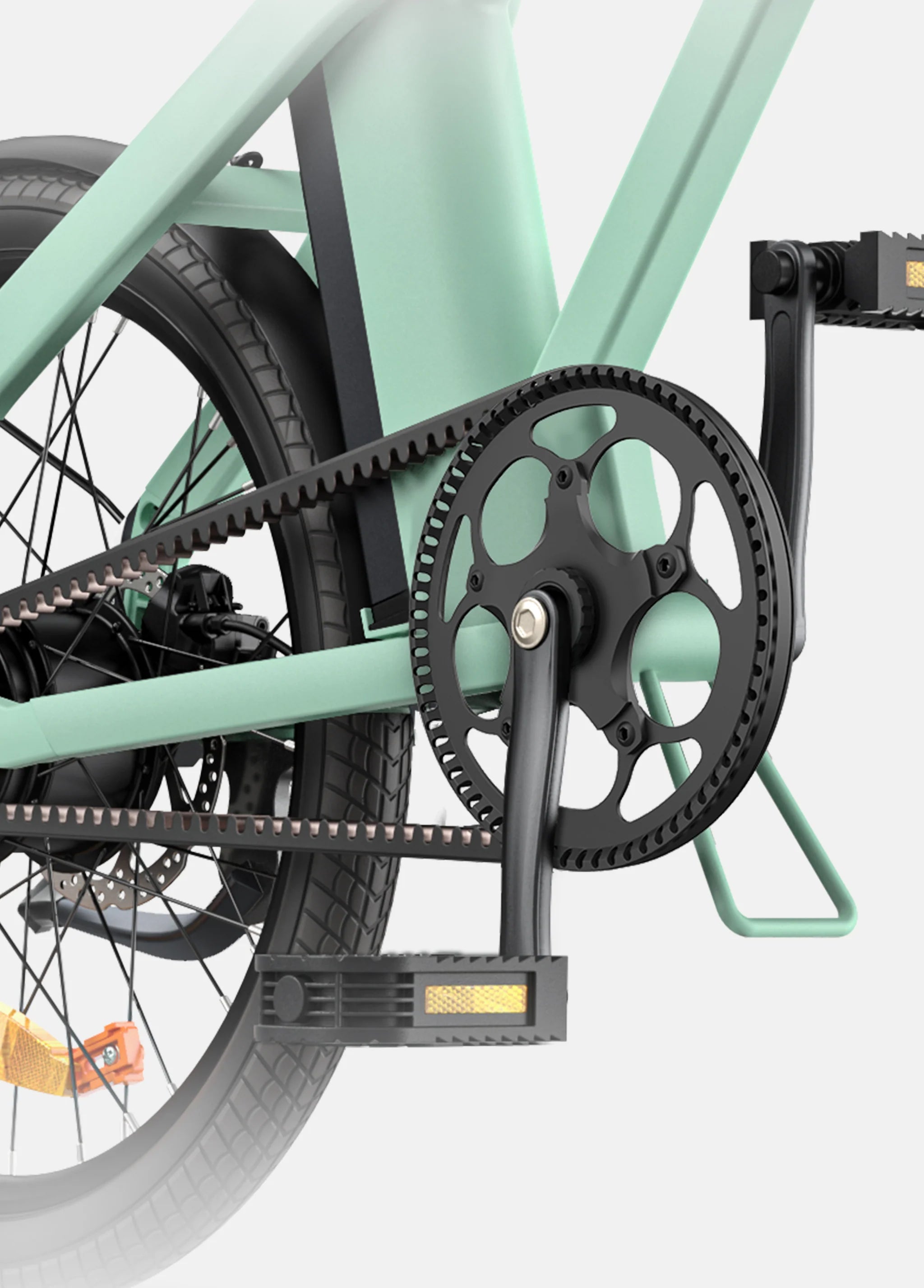 Engwe P20 - Belt drive - folding bike - Green