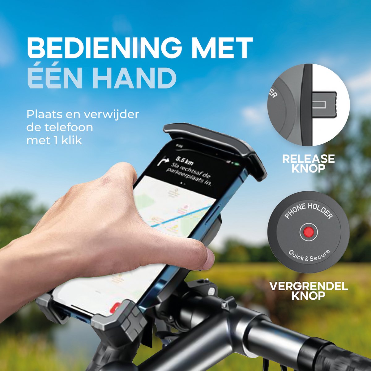 Luxe telefoonhouder