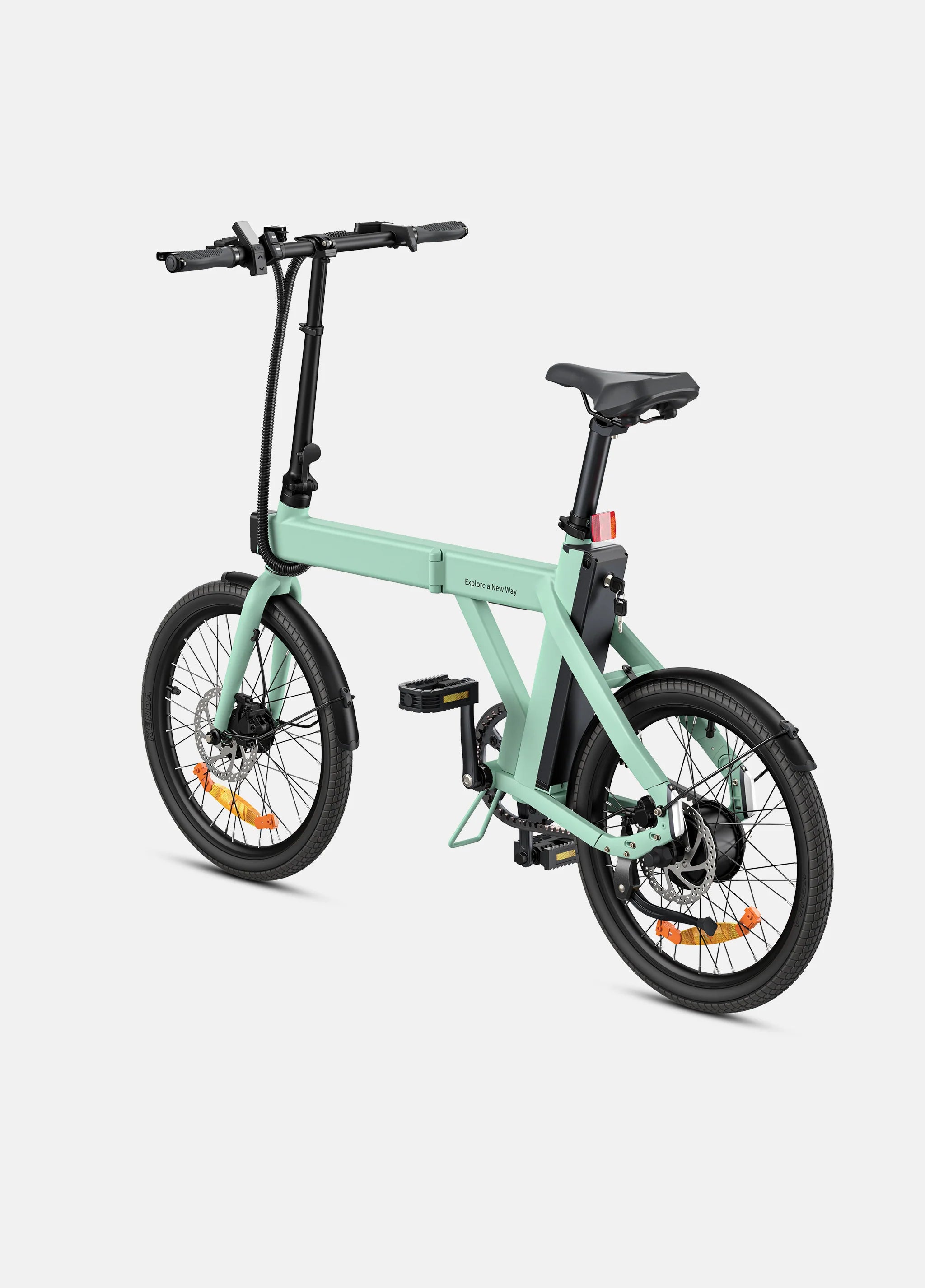 Engwe P20 - Belt drive - folding bike - Green