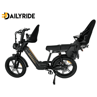 D50 Family Bike met voor en achterzitje
