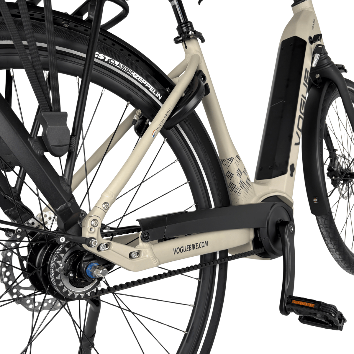 Vogue Prestige – Elektrische Fiets – 49 cm - Cement Grijs
