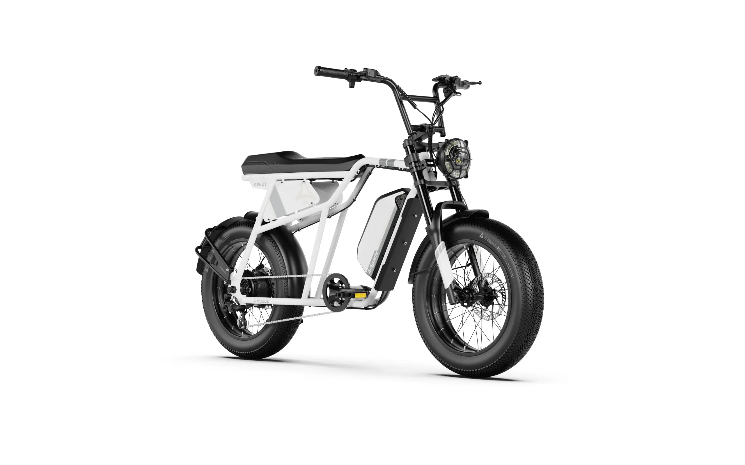 A-spadz Fatbike - Cavet Air - Hydraulische remmen - Cloud White - Dailyride