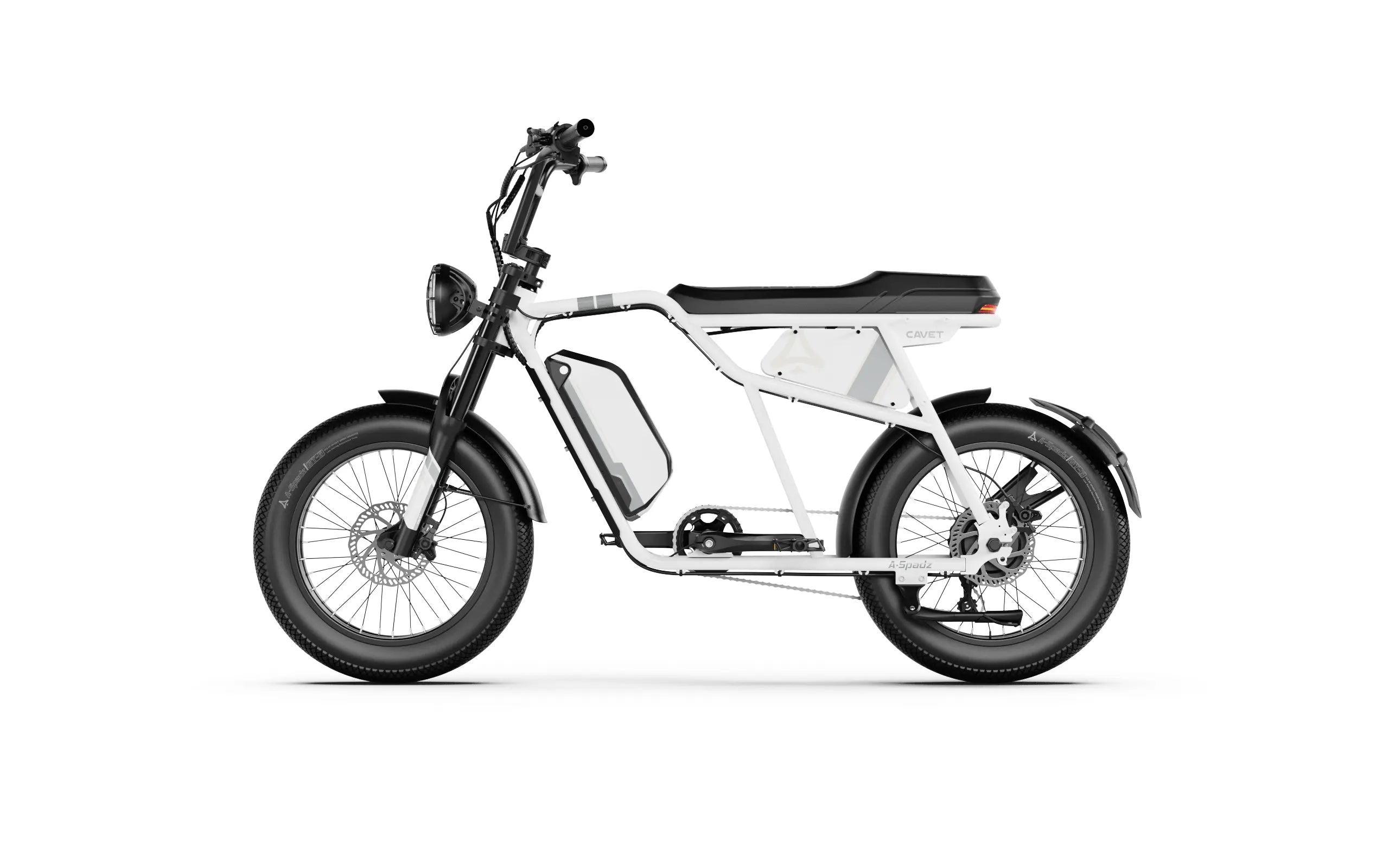 A-spadz Fatbike - Cavet Air - Hydraulische remmen - Cloud White - Dailyride