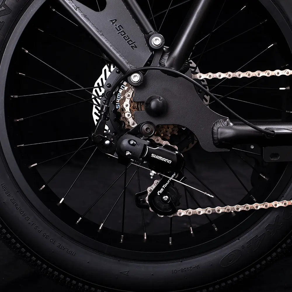 A-spadz Fatbike - Cavet Air - Hydraulische remmen - Zwart - Dailyride