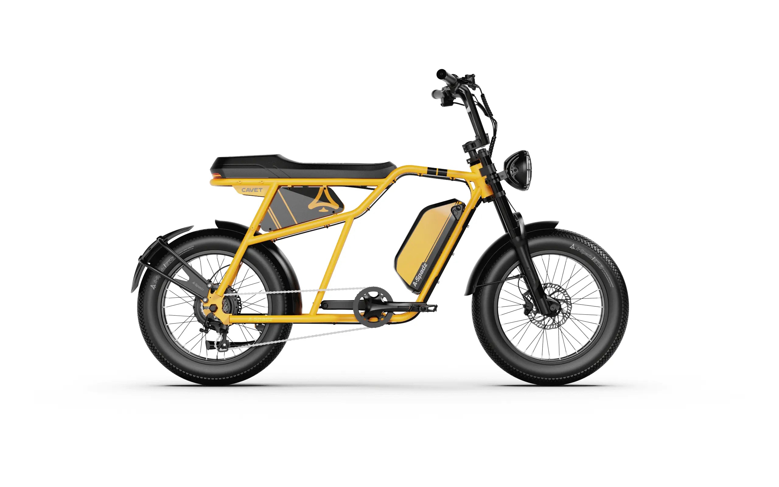 A-spadz Fatbike - Cavet Air - Hydraulische remmen - Zwart - Dailyride