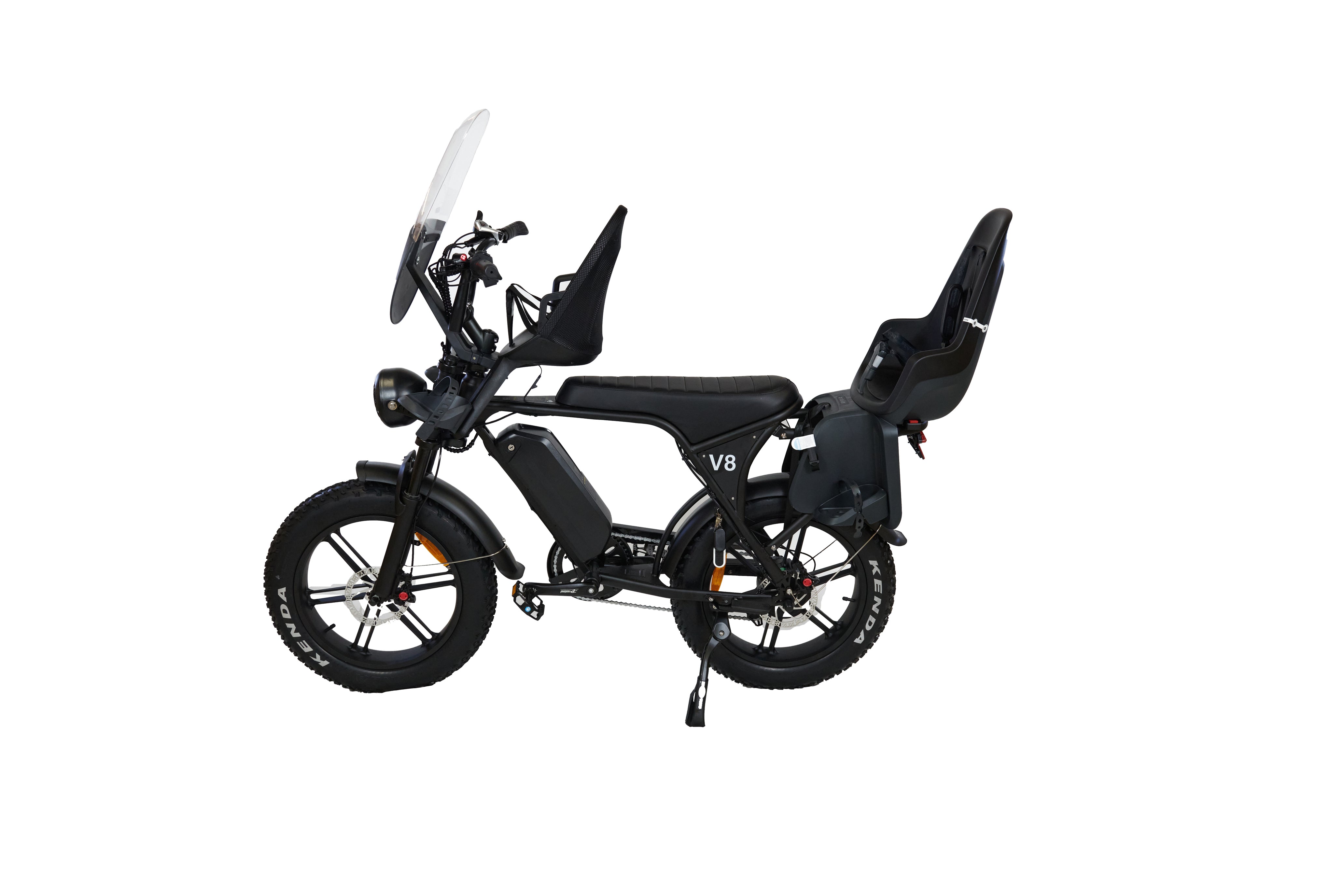 Ouxi V8 Family bike - Hydraulische Remmen - Max 25 km/h - Zwart