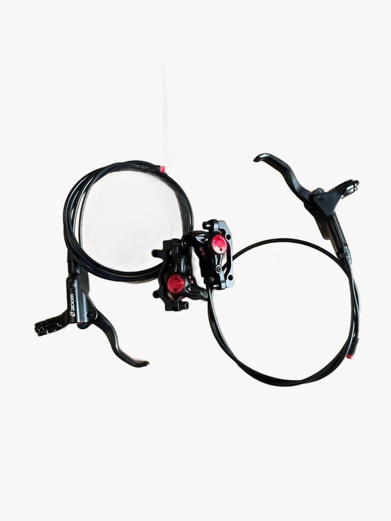 splumzer 4-zuiger MTB hydraulische schijfremmen set vooraan 850mm en achteraan 1600mm hydraulische schijfrem voor eBike Mountainbike, voorgevulde hydraulische remset met montageadapter splumzer 4-zuiger MTB hydraulische schijfremmen set vooraan 850mm en achteraan 1600mm hydraulische schijfrem voor eBike Mountainbike, voorgevulde hydraulische remset met montageadapter
