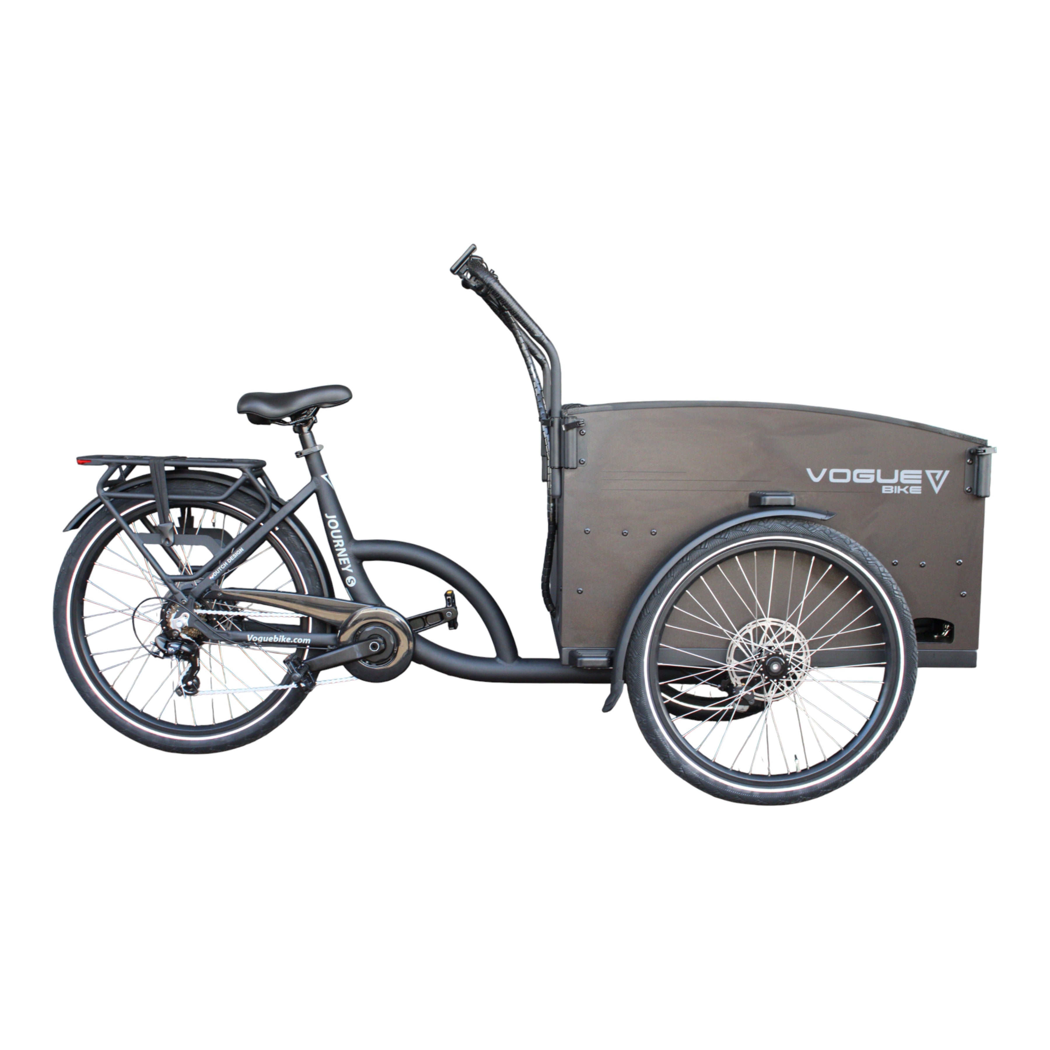 Vogue Journey S - Mat Zwart - Elektrische bakfiets