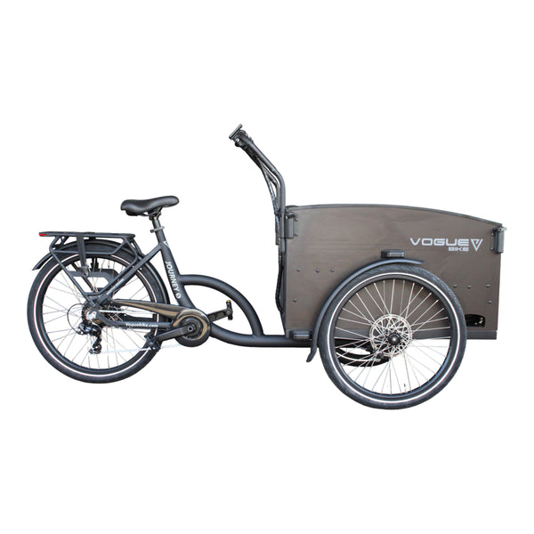 Vogue Journey S - Mat Zwart - Elektrische bakfiets