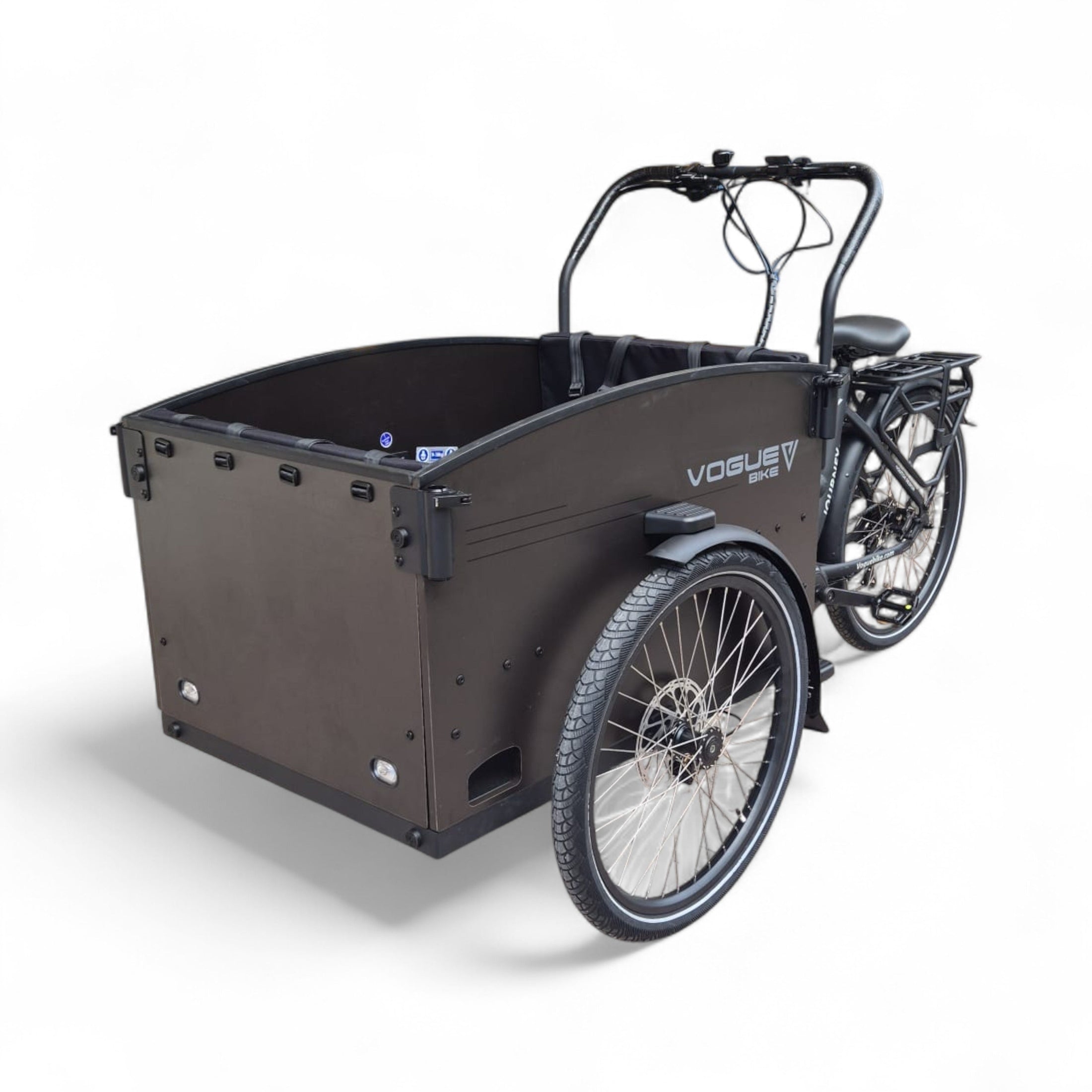Vogue Journey Plus - Mat Zwart - Elektrische bakfiets
