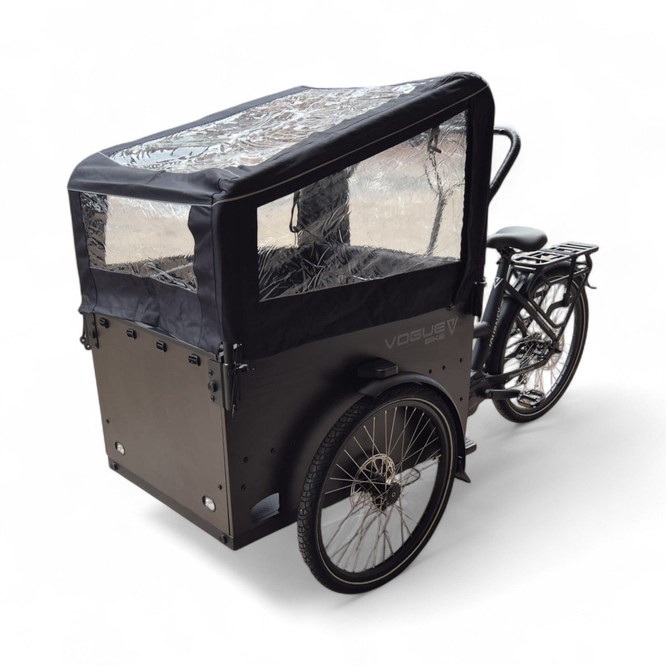 Vogue Journey Plus - Mat Zwart - Elektrische bakfiets