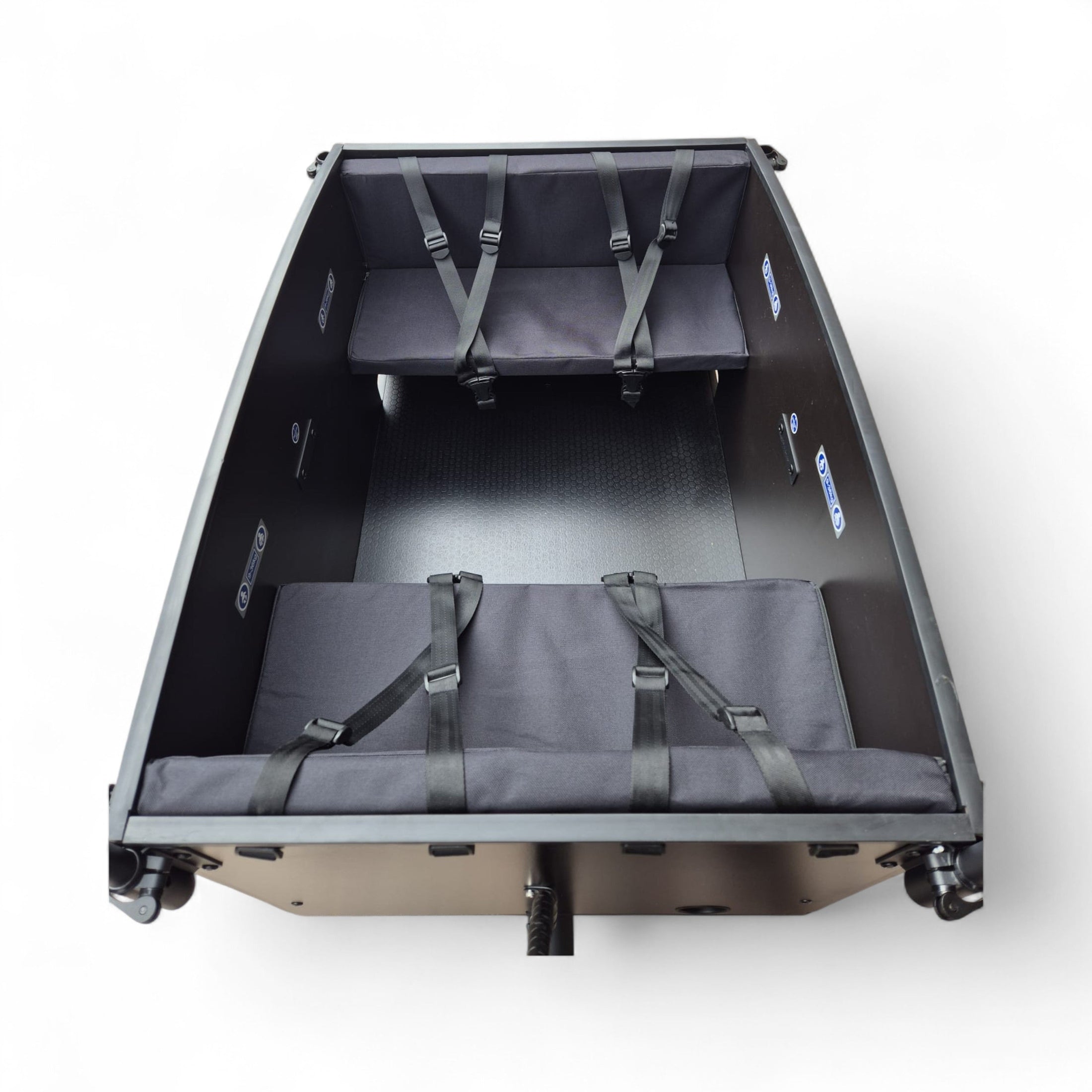 Vogue Journey Plus - Mat Zwart Bruine Accenten - Elektrische bakfiets