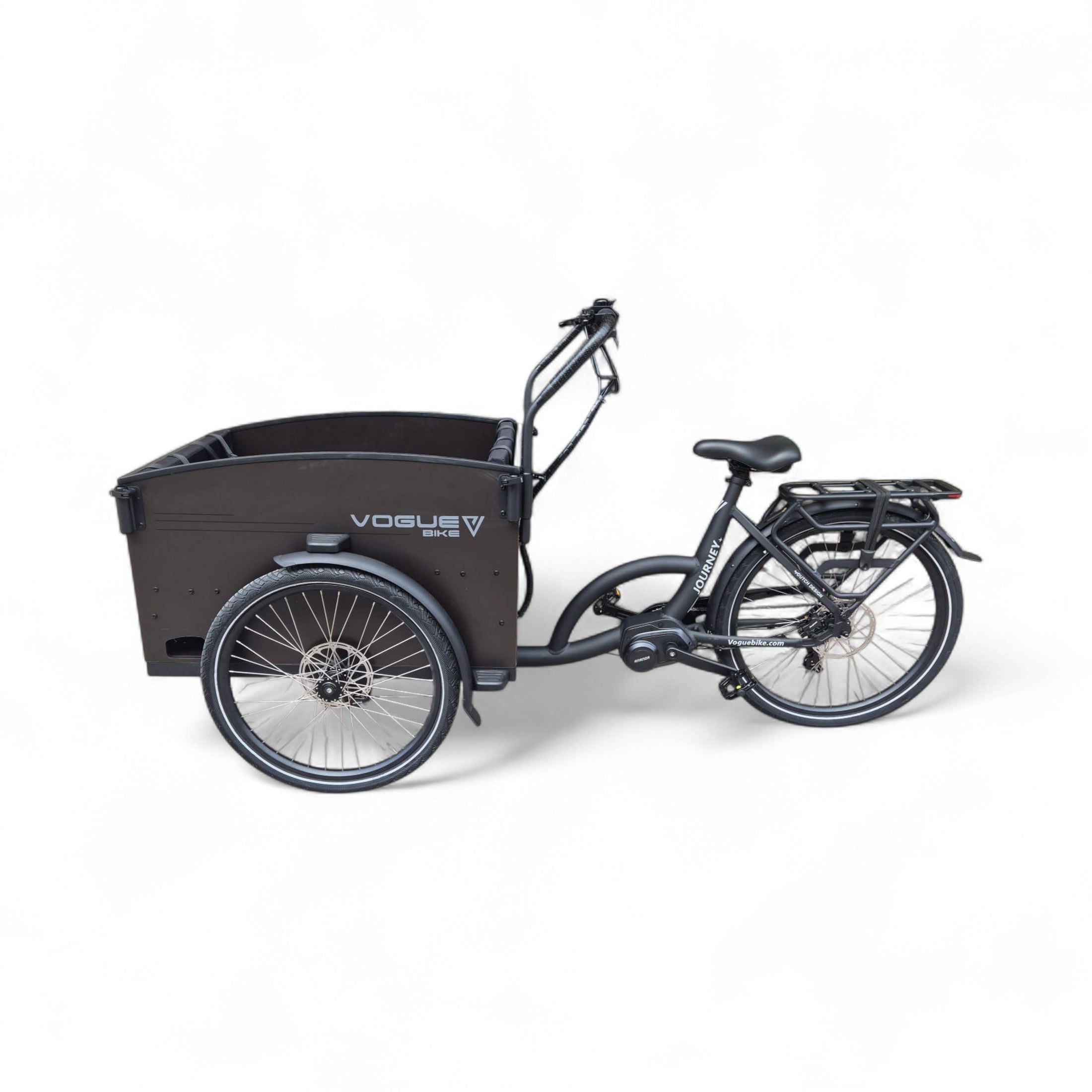 Vogue Journey Plus - Mat Zwart - Elektrische bakfiets