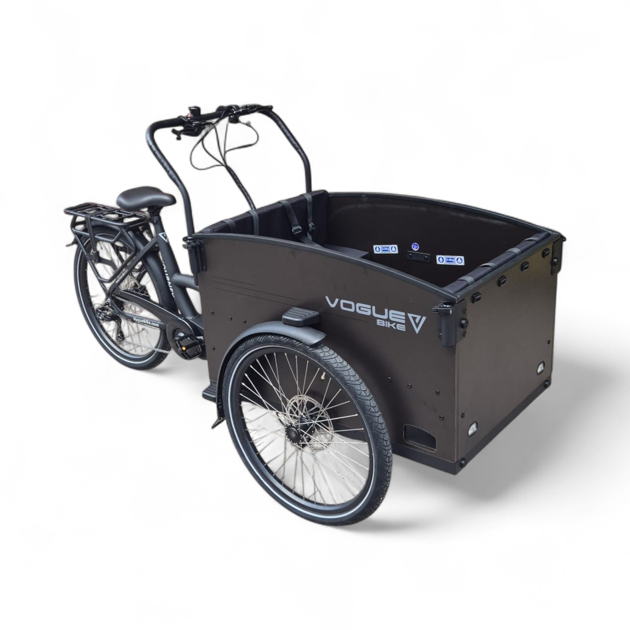 Vogue Journey Plus - Mat Zwart - Elektrische bakfiets