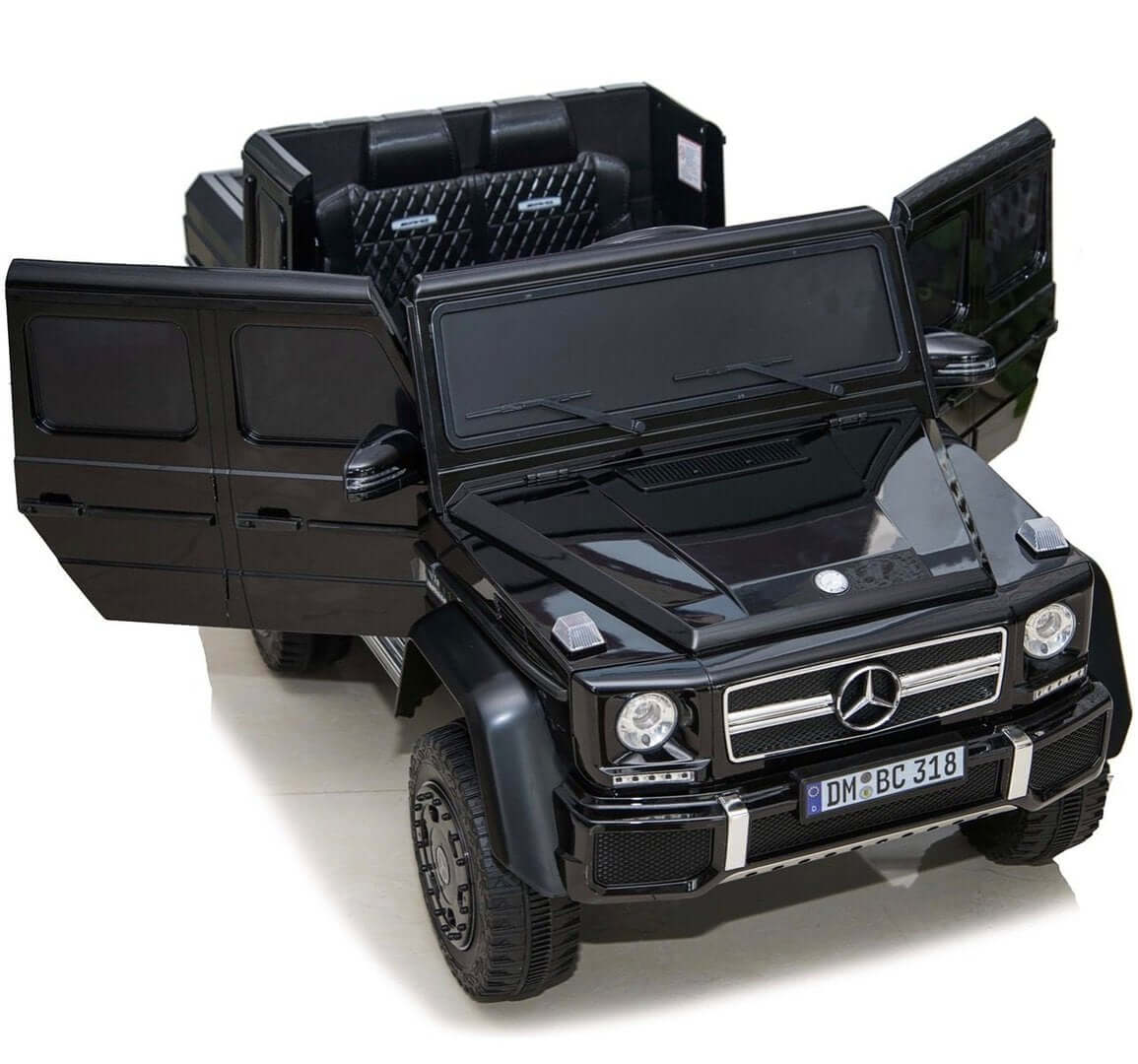 Elektrische Kinderauto - Mercedes Benz G63 AMG 6x6 - Zwart - Dailyride