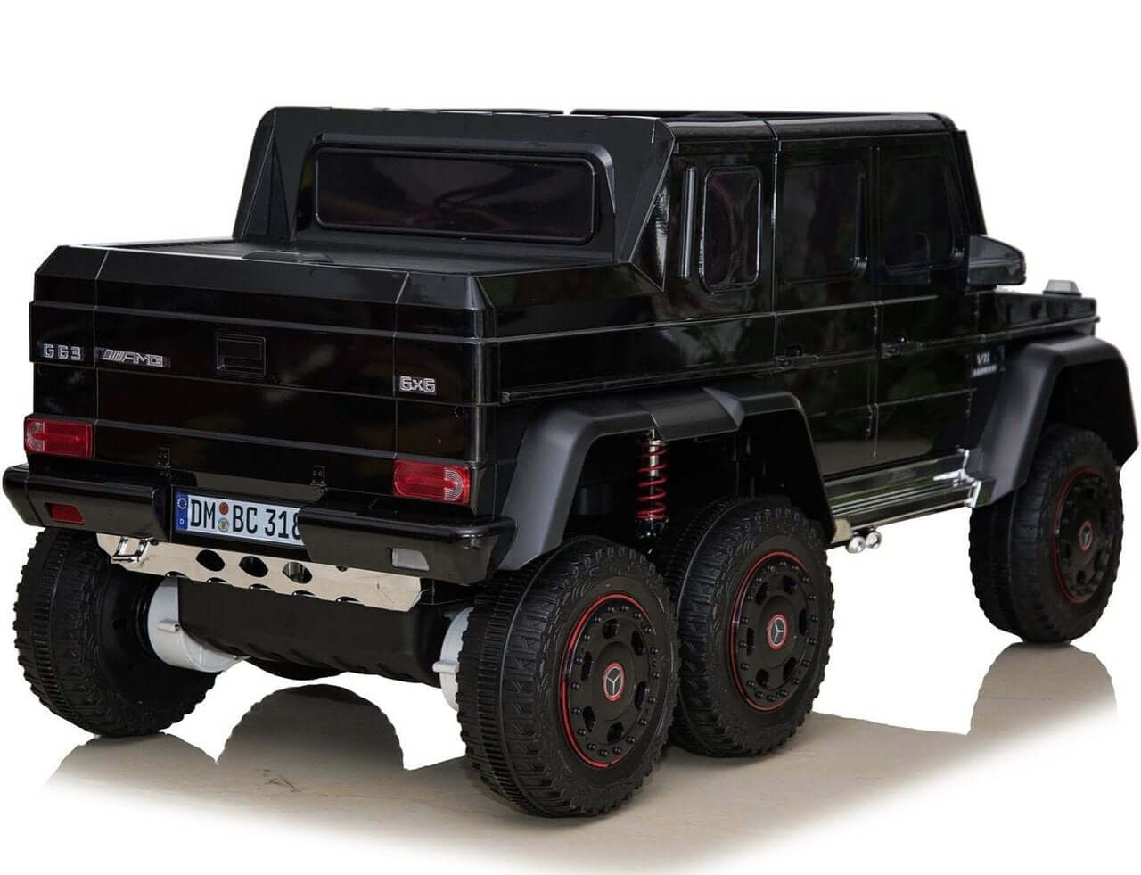 Elektrische Kinderauto - Mercedes Benz G63 AMG 6x6 - Zwart - Dailyride